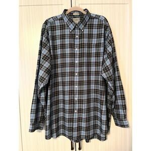 L.L. Bean Men's US Air Force Tartan Long Sleeve Shirt Size XXL Tall